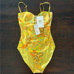 NWT Tory Burch one piece swim suit XS 0